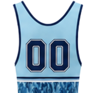 <b>Men</b> Light Blue White Sublimated <b>Wrestling</b> <b>Singlet</b> Polyester Sleeveless Athletic Sports Uniform <b>Wrestling</b> Training Match Wear - Product Image 5