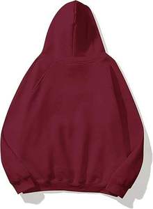 Sweat à capuche bordeaux pour femme – Sweat-shirt à manches longues avec poche kangourou - Product Image 6