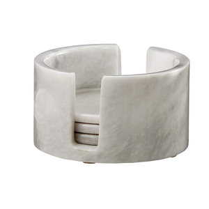 Modern Luxury Onyx <b>Marble</b> Customizable 6-Piece Coaster <b>Set</b> for Kitchen Home Decor Durable Eco-Friendly <b>Dinnerware</b> - Product Image 4