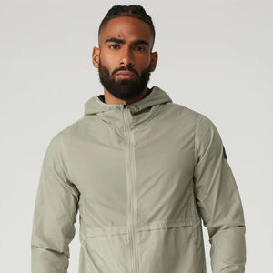 Veste coupe-vent pour homme en tissu confortable, style streetwear, fermeture éclair, poches latérales, veste coupe-vent pour homme personnalisée, vêtements d'hiver - Product Image 6