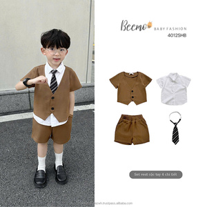 Proveedor superior Nueva llegada Ropa de verano para niños Traje atractivo Estilo coreano Conjunto de dos piezas de manga corta para niños Ropa para niños pequeños - Product Image 4
