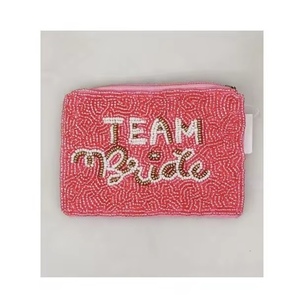 White <b>Seed</b> Beaded Coin Money Purse Makeup Bag handmade accessory colorful beaded pouch - Product Image 4