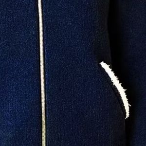 Women Knitted Full Zip Varsity <b>Cardigan</b> Jacket Long Sleeve Striped Ribbed Trim Embroidered Patch Casual Sweater <b>Coat</b> with Pocket - Product Image 4