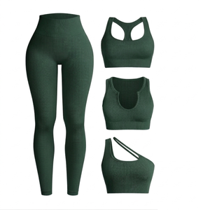 Ensemble de soutien-gorge de sport haute performance élégant pour femme – Ensemble de soutien-gorge de yoga et leggings respirants et extensibles pour la gym et le fitness - Product Image 5