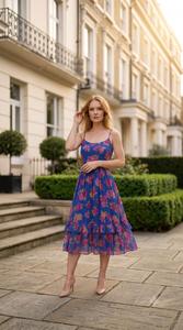 Vestido Midi Floral de Verano para Mujer, Elegante, Estampado, Informal, Ecológico, para Fiestas, para Mujeres y Niñas - Product Image 3