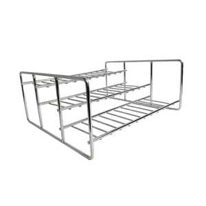 Modern S Shaped <b>Gold</b> Metal <b>Console</b> <b>Table</b> 3 Tier Wave Charcoal Grey Storage Shelf Creative Sideboard Display Rack - Product Image 2