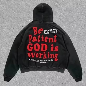 Blank Oversized Hoodie Premium Cotton Fleece Pullover Sweatshirt Custom Private Label Hoodies for Men Women Wholesale - Product Image 6