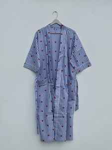 Robe Kimono de Plage Florale Imprimée au Bloc 100% Coton Style Bohème Classique Romantique Séchage Rapide pour l'Été - Product Image 4