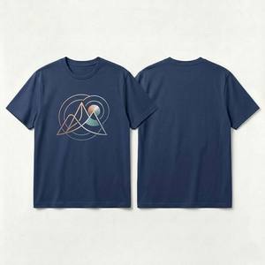 เสื้อยืดพิมพ์ลายกราฟิกผู้ชาย แขนสั้น ผ้าฝ้าย สไตล์ลำลอง สำหรับกิจกรรมกลางแจ้ง - Product Image 4