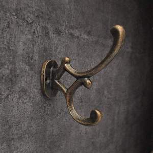 High Grade Brass Utility <b>Hooks</b> with Heavy Duty Wall Hangers for Coats Bags <b>Tools</b> Towels and Everyday Home Organization Use - Product Image 5
