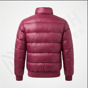Manteau en duvet d'hiver pour hommes en vente tissu en toile Style de rue haute avec col montant à la mode au Pakistan pour hommes - Product Image 3