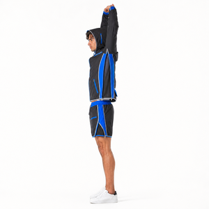 Ensemble de survêtement coupe-vent et short en polyester personnalisé pour homme, doublure en maille respirante, idéal pour l'été – Fabricant OEM - Product Image 5