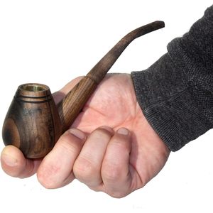 Pipa de Fumar de Madera Hecha a Mano, Venta al Por Mayor de Fábrica, Duradera, Ecológica, Portátil, con Logotipo Personalizado, Estilo Vintage - Product Image 1
