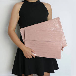 Large Casual Style PU Envelope Bag <b>for</b> MacBook Durable Horizontal Handheld Portable Laptop <b>Case</b> Cover <b>for</b> Business Use - Product Image 4