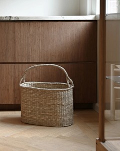 Oval Seagrass Basket Handmade Storage Basket Wholesale eco-friendly Made in Viet Nam - Product Image 6