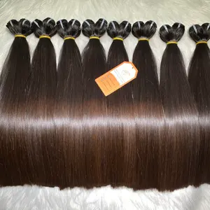 Top Supplier Vietnamese Raw Vietnamese Hair Unprocessed Virgin Natural Silky Straight Virgin Hair Double Drawn Hair Bundles