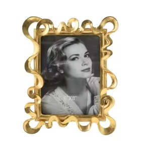 Stylish Finish Metal Glass Photo <b>Frame</b> Decorative <b>Picture</b> Holder Clear Glass <b>Frame</b> Modern Living Room Table Decor - Product Image 5