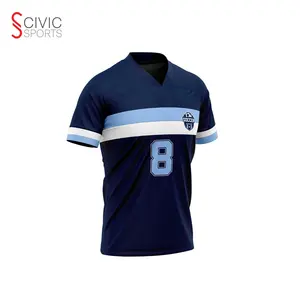 Uniforme de fútbol personalizado, 100% poliéster, diseño de sublimación, Jersey de fútbol