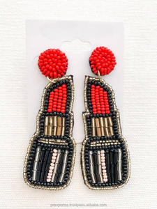 Pendientes Colgantes Hechos a Mano con Diseño Floral Bohemio y Cuentas de Semillas, con Lindos Diseños de Animales para Mujeres y Niñas, Venta al por Mayor - Product Image 6