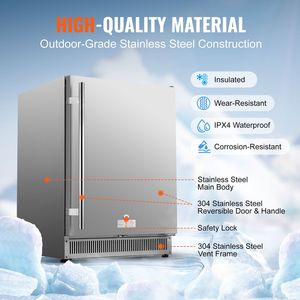Refrigerador Eléctrico para Bebidas de 24 Pulgadas para Interiores/Exteriores, Nevera Independiente Bajo Encimera de 185QT para 175 Latas - Product Image 6