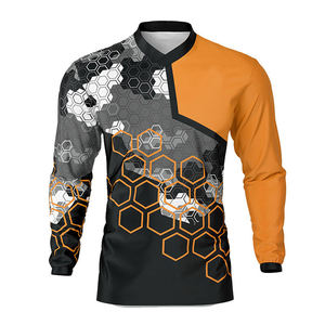 Camiseta de Motocross Personalizada con Diseño Impreso, Ignífuga, de Poliéster, Resistente al Viento, de Secado Rápido, Talla Grande, con Nombre Personalizado - Product Image 1