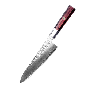 Couteau de Chef Professionnel LEGACY BLADES en Acier Damas 8 Pouces, Forgé à la Main, Moderne, Ambidextre, Compatible Lave-Vaisselle, Lame Tranchante, Manche en Résine, Usage Domestique - Product Image 1