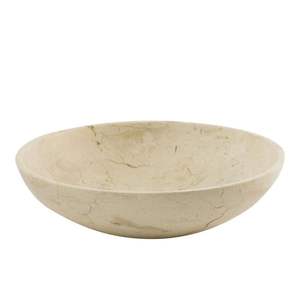 Cuenco Redondo Minimalista de Piedra Travertino, Diseño Elegante en Beige, Ideal para Decoración del Hogar o la Oficina, Versátil y con Estilo - Product Image 6