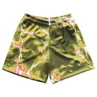 Shorts de basketball personnalisés pour hommes en satin, sublimation, couleur unie, séchage rapide, entrejambe de 5 pouces, double couche, streetwear décontracté