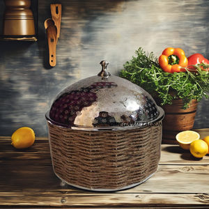 Casserole en rotin fait à la main Top tendance en métal pour la cuisine à la maison pour la décoration de table - Product Image 1