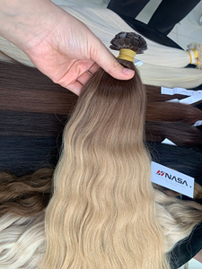 Extrémités Plates Spéciales Ombre Produits Fournisseur en Gros Kératine Préliée Extension de Cheveux Humains Vietnamiens Bruts Ondulés - Product Image 2