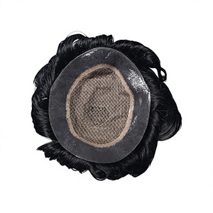 Perruque Toupee Miraje Model Taz Hair BD en Cheveux Humains Indiens Remy avec Ondulations Profondes et Ondulations Souples, Base en Dentelle et PU, 40-80g - Product Image 4