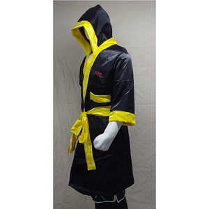 Bata de boxeo personalizada con capucha, bata de boxeo de satén, ropa de combate para entrenamiento en el gimnasio, bata para boxeadores. - Product Image 2