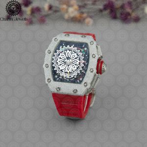 Reloj de Lujo para Hombre Charm_Jewells, Acero Inoxidable, Esfera de 40 mm, Correa de 20 mm, Bisel con Diamantes, Cierre Oculto con Botón, Movimiento Mecánico - Product Image 1