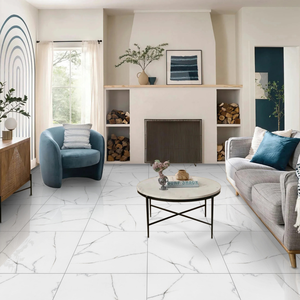 Baldosas de Porcelana Mercury Statuario 60x60cm, Imitación Piedra Pulida, para Uso Interior en Baños - Product Image 6