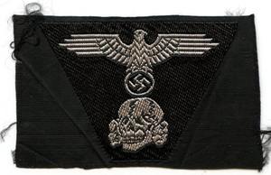 Gorra Bevo Bordada a Mano con Insignia de Águilas y Calaveras, Gorra Bevo Tradicional con Bordado de Águila y Calavera - Product Image 3