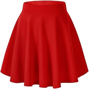 Nouvelle Collection 2023 : Mini-jupe Décontractée Femme Respirante et Douce, Taille Haute Élastique, Couleurs Unies, Lavable, Idéale pour l'Été - Product Image 5