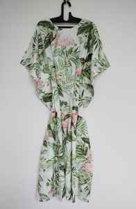 Robe Kaftan en Coton Indien Faite à la Main, Cache-maillot de Plage Kimono, Coupe Décontractée, Style Bohème, Vêtement d'Été pour Femme - Product Image 4