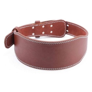 2025 ceinture de Fitness de haute qualité 5mm d'épaisseur 100% ceinture de levage de puissance en cuir véritable ceinture de levage de poids Pro réglable personnalisée - Product Image 6