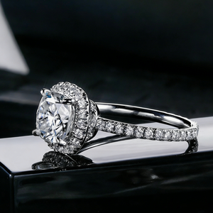 <b>Cushion</b> Cut Lab Grown Diamond <b>Ring</b> IGI Certified PT950 Platinum Lab Diamond Side Stone Luxury <b>Rings</b> Women Gift <b>Wedding</b> Jewellery - Product Image 4