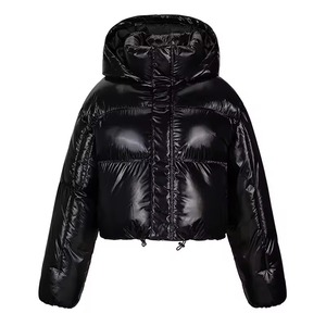 Chaqueta de lona acolchada con cuello mandarín para hombre, de longitud regular, con capucha, transpirable, de secado rápido, estilo urbano, invierno 2026 - Product Image 4