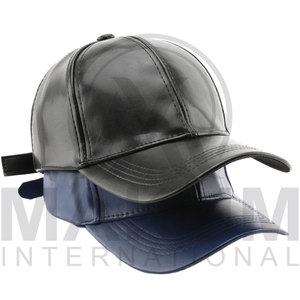 Nueva Gorra de Béisbol de Piel Sintética para Verano, Gorra de Béisbol Vintage de Color Sólido, Gorra Deportiva para Exteriores con Protección Solar - Product Image 4