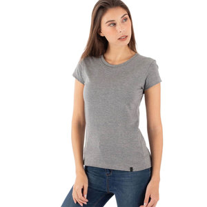 High Quality Women Fashion Solid Color T-Shirt Custom Design Street Wear Wholesale <b>Cheap</b> Price Summer Short Sleeve T-Shirts - Product Image 5