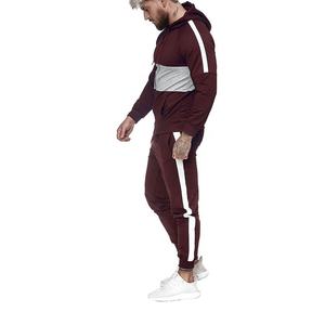 Ensemble de survêtement 2 pièces pour homme, survêtement de sport, couleur bicolore, vente en gros - Product Image 3