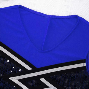 Conjuntos de Uniformes de Porristas Personalizados de Poliéster/Algodón Sublimado, Elásticos, Ligeros, Transpirables, Tela de 120g, Diseño Atrevido - Product Image 5