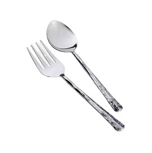 ชุดช้อนส้อมโลหะหรูหราสำหรับเสิร์ฟสลัด ตกแต่งโต๊ะอาหารและห้องครัว - Product Image 5