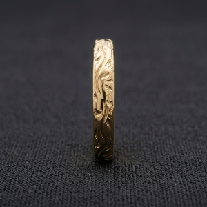 Bague de fiançailles minimaliste en or de luxe, finition polie brillante, bijoux raffinés, style intemporel au quotidien, cadeau - Product Image 5