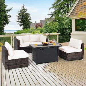 Silla De Mimbre Bistro Con Mesa De Centro Para Balcón O Terraza Uso - Product Image 6