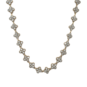 YE650-S470-9625-1 Women's Luxury <b>Statement</b> <b>Necklace</b> Gold Plated Crystal & Rhinestone Beads for Party Occasions - Product Image 2