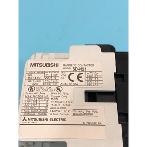 Contactor Magnético Mitsubishi SD-N21, Disco - Equipos y Piezas de Semiconductores de Confianza de la Marca Global Legacy - Product Image 5