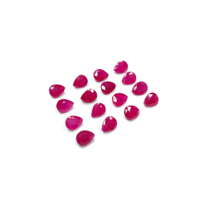 Perles de rubis naturels africains non traités, calibrées 5x7mm, pierres précieuses de rubis naturelles facettées pour la fabrication de bijoux, prêtes à l'emploi - Product Image 4